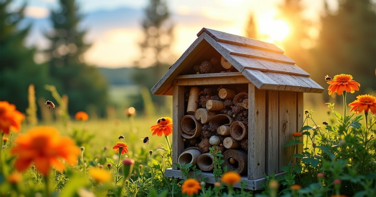 Les bienfaits d’installer un hôtel à insectes dans votre jardin