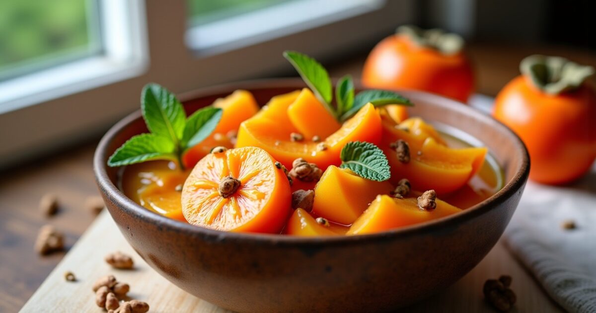 Délicieuse recette simple à base de kaki pour régaler vos papilles