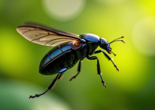Gros insectes noirs volants : découvrez l'identité et les traits fascinants des coléoptères
