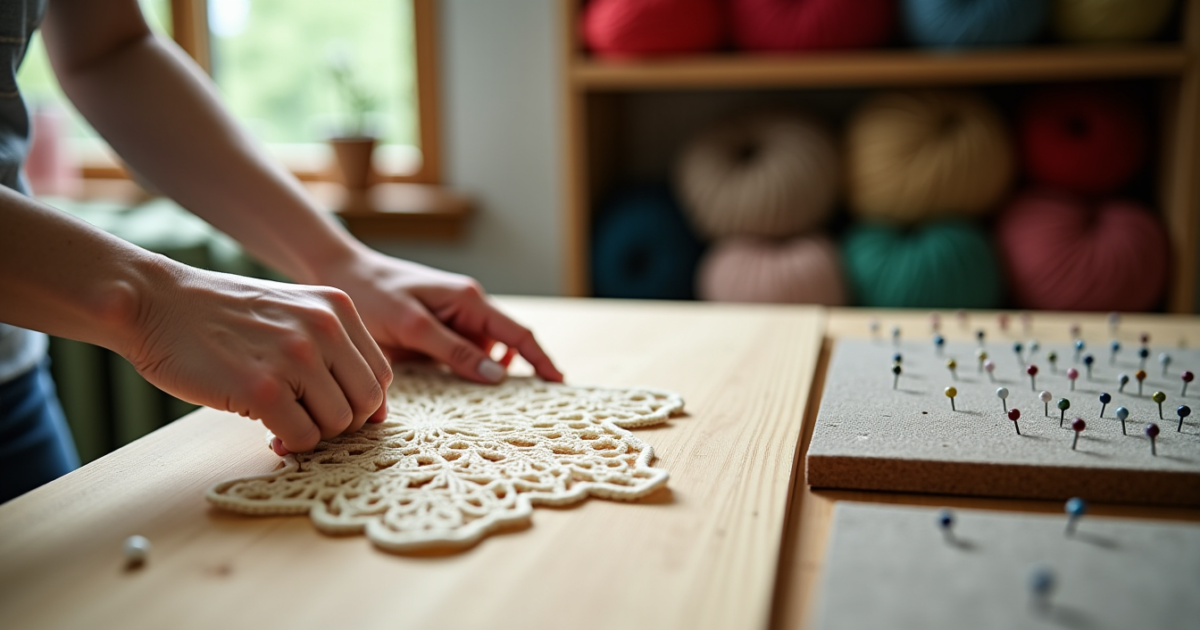 Blocage au crochet : planche à picots contre épinglage traditionnel