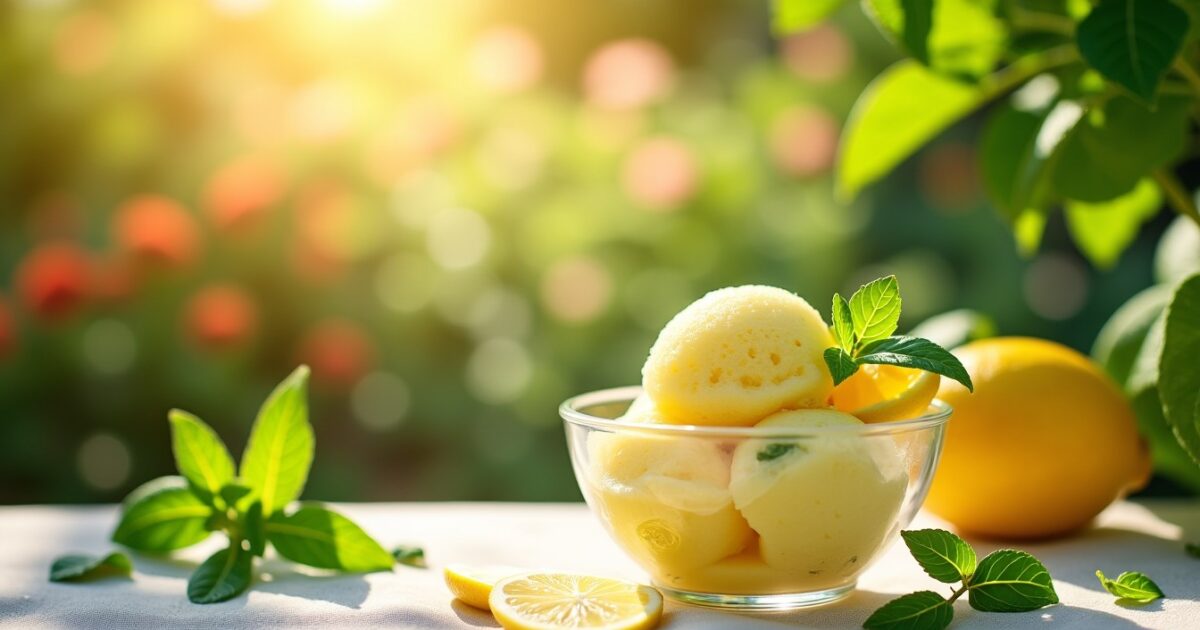 Sorbet Citron Basilic : La Recette Fraîcheur Incontournable pour un Été Vivifiant