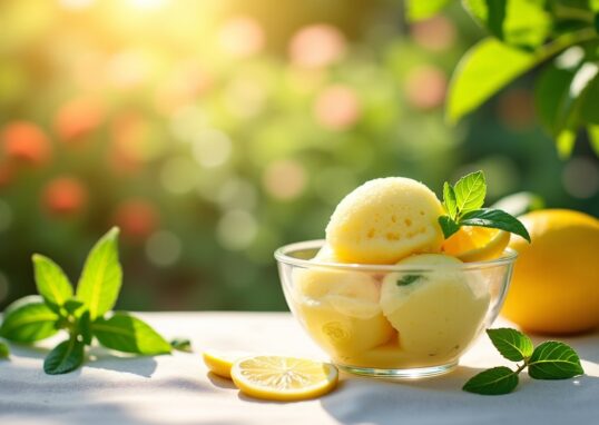 Sorbet Citron Basilic : La Recette Fraîcheur Incontournable pour un Été Vivifiant