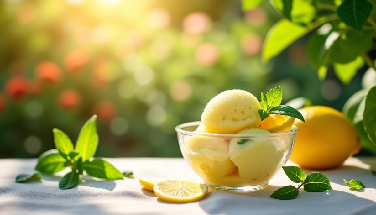 Sorbet Citron Basilic : La Recette Fraîcheur Incontournable pour un Été Vivifiant